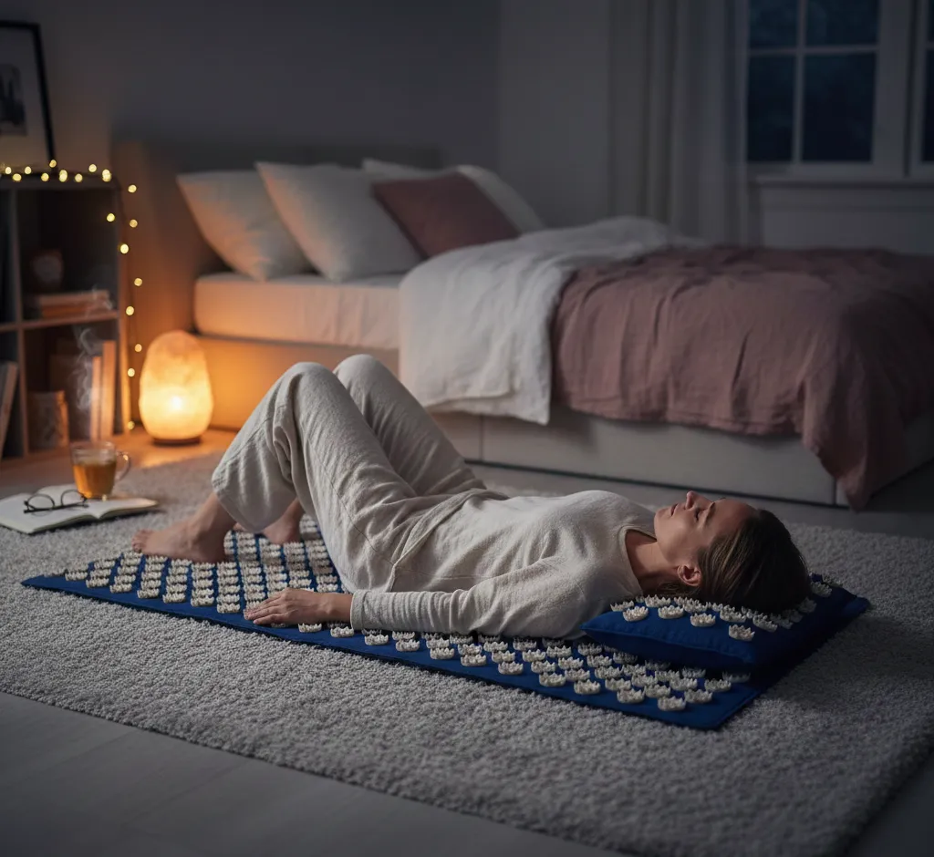 Akupressurmatte vor dem Schlafengehen: So stärkt sie deinen Schlaf & deine Gesundheit