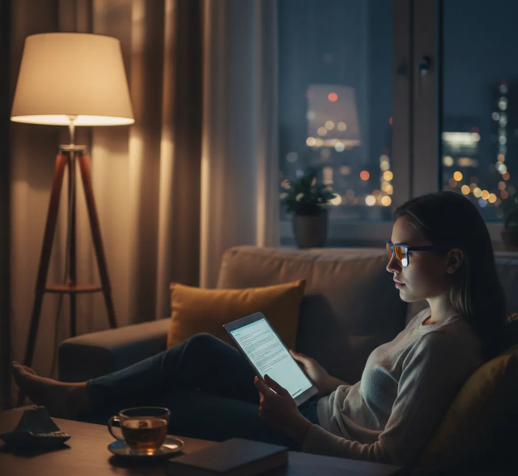 Blaulichtfilter-Brillen abends tragen: Sinnvoller Schutz für Schlaf, Augen & Gesundheit