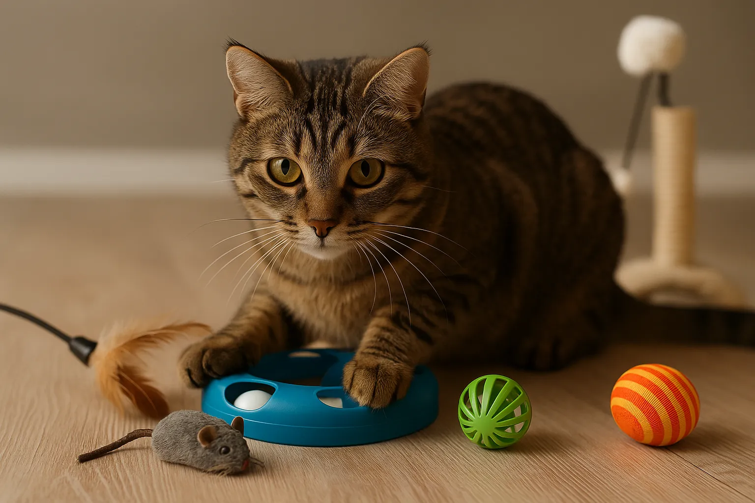 Die besten Katzenspielzeuge für Wohnungskatzen: So bleibt deine Katze aktiv und glücklich