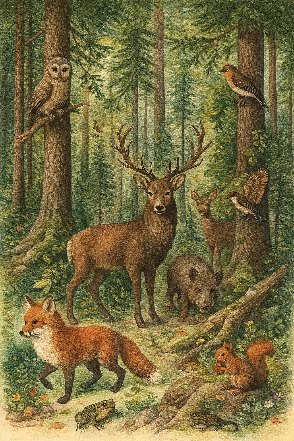 Die geheimnisvolle Welt des Waldes und seiner Tierwelt