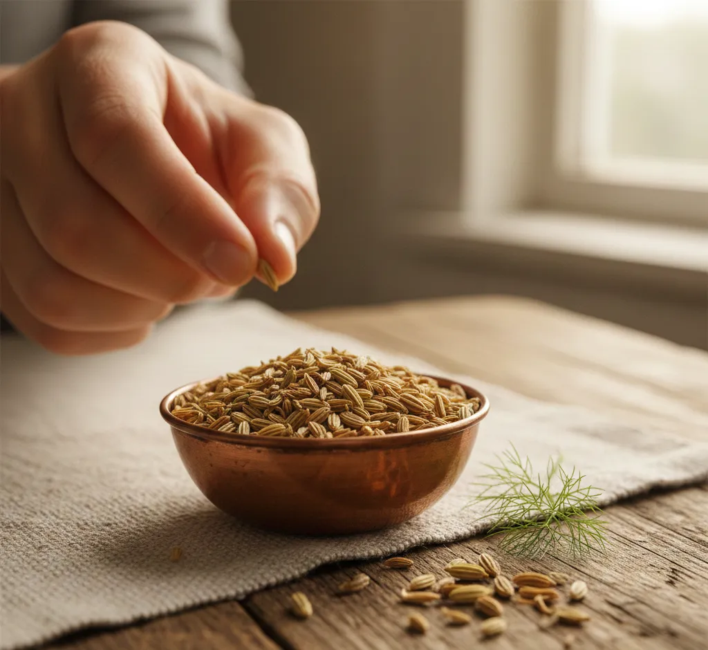 Fenchelsamen kauen: Das kleine Ritual für bessere Verdauung und frischen Atem