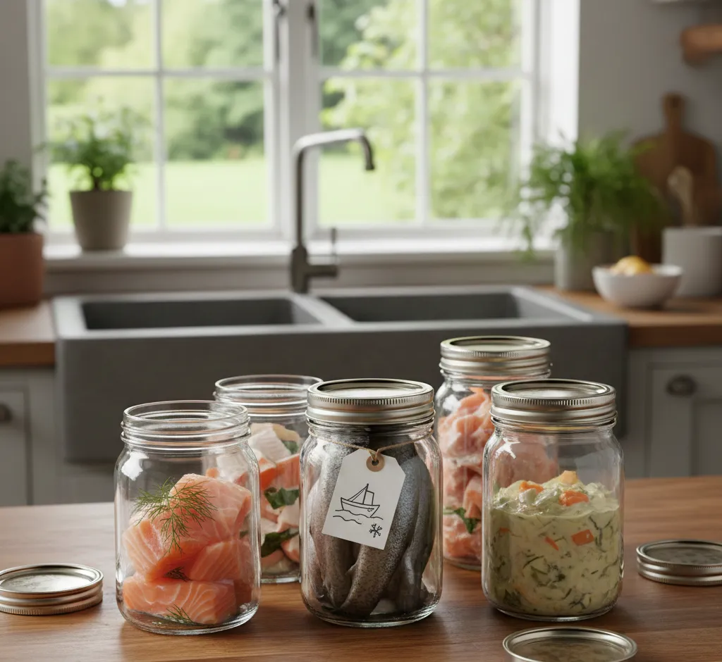 Fisch einfrieren in Gläsern: So gelingt es sicher und plastikfrei