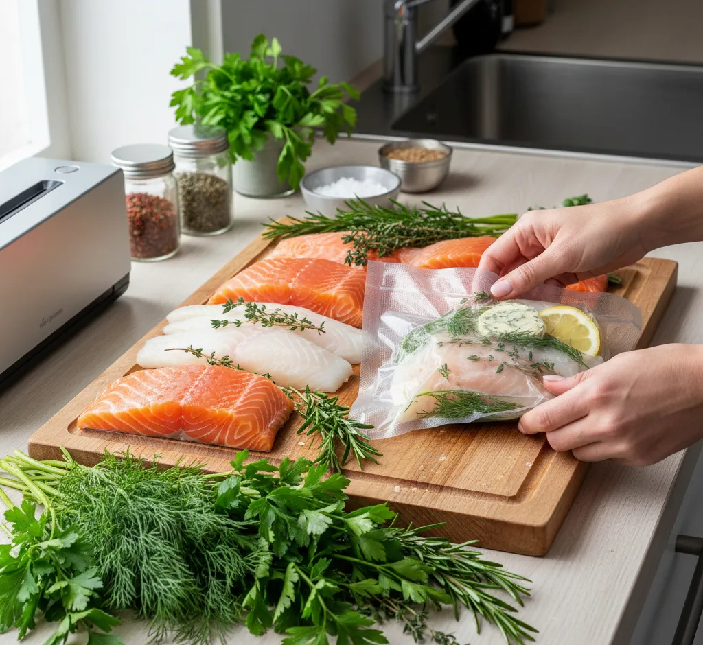 Fisch einfrieren mit Kräutern: So bleiben Aroma und Qualität optimal erhalten