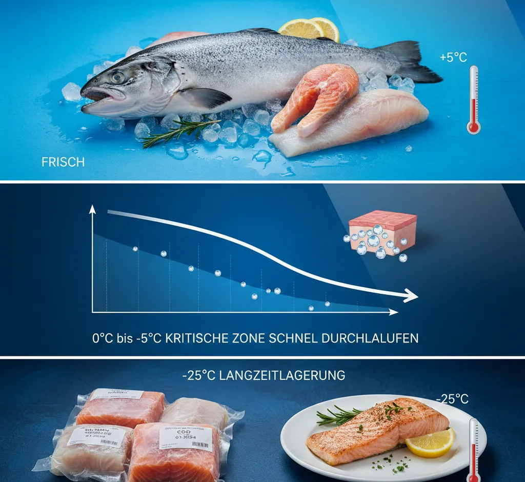 Gefrierkurve bei Fisch: Optimale Temperaturen für Qualität und Haltbarkeit verschiedener Fischarten