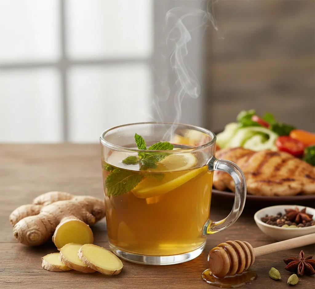 Ingwertee und Fettverdauung: So unterstützt die scharfe Knolle Magen, Galle & Stoffwechsel