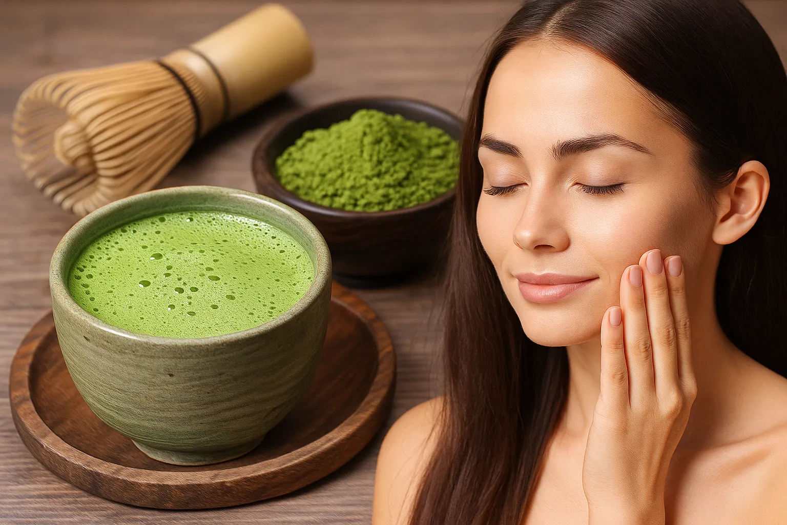 Matcha für jugendliche Haut: Das grüne Geheimnis der Schönheit