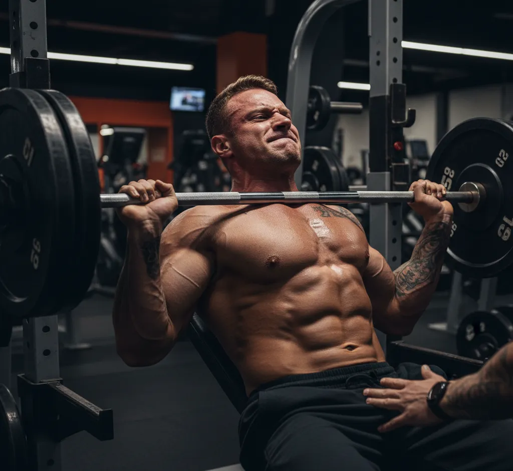 Maximale Kraft und Muskelwachstum: Das Geheimnis der Negativen Wiederholungen im Presstraining