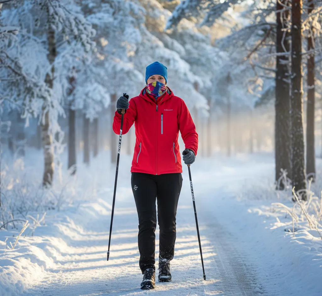 Nordic Walking bei Minusgraden: Sicher, gesund und mit Spaß durch den Winter