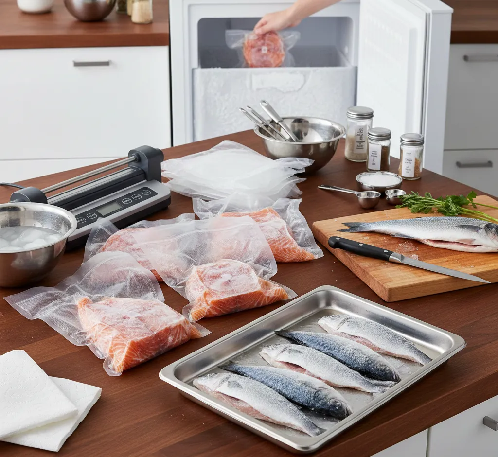 Perfekt Fisch einfrieren: Professionelle Techniken für zu Hause