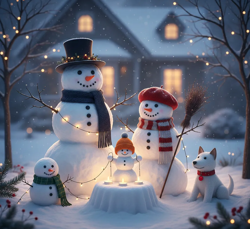 Schneemann-Familie gestalten: Kreative Ideen für ein winterliches Gemeinschaftserlebnis