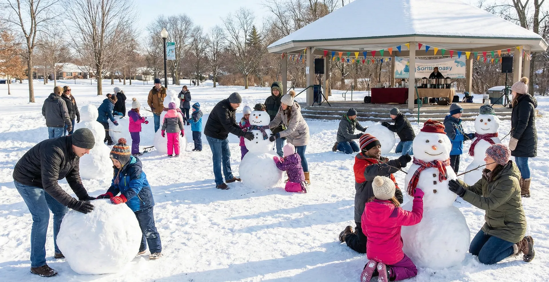 Schneemann-Wettbewerb als Event: Winterspaß für Familien, Schulen und Firmen