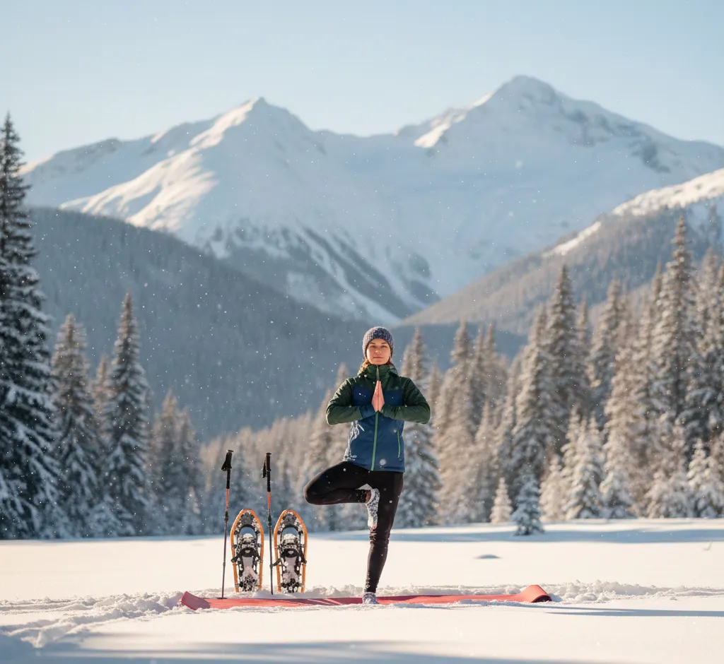 Schneeschuh-Yoga: Die Magische Verbindung von Winterlandschaft und Innerer Ruhe