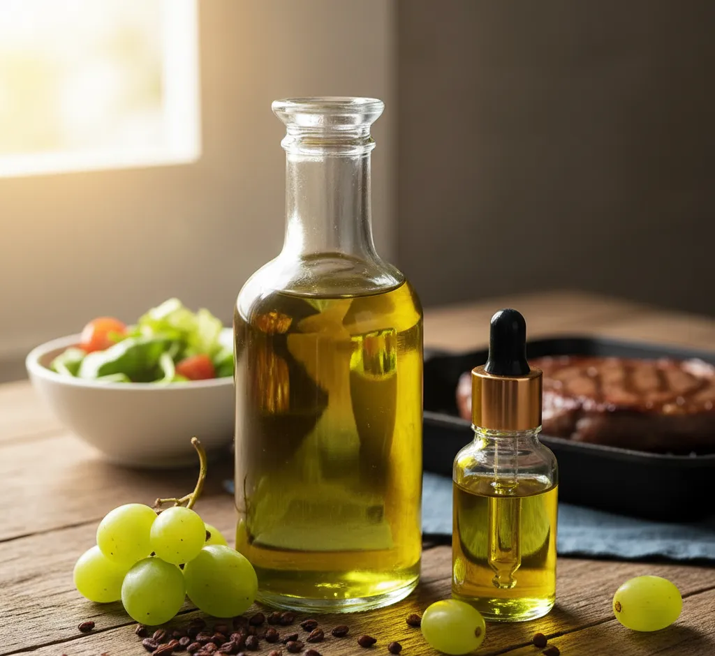 Traubenkernöl: Ein umfassender Guide zum „grünen Gold“ voller Antioxidantien für Küche und Haut