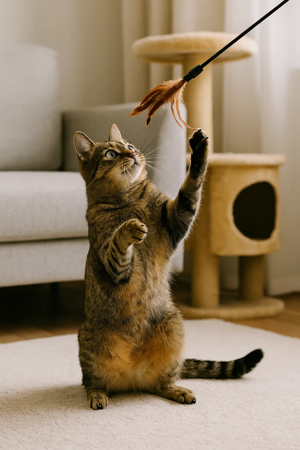 Warum Spielzeit für Katzen so wichtig ist